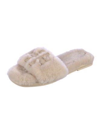 Tory Burch Faux Fur Slides