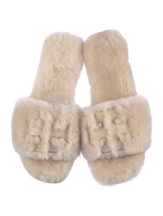 Tory Burch Faux Fur Slides