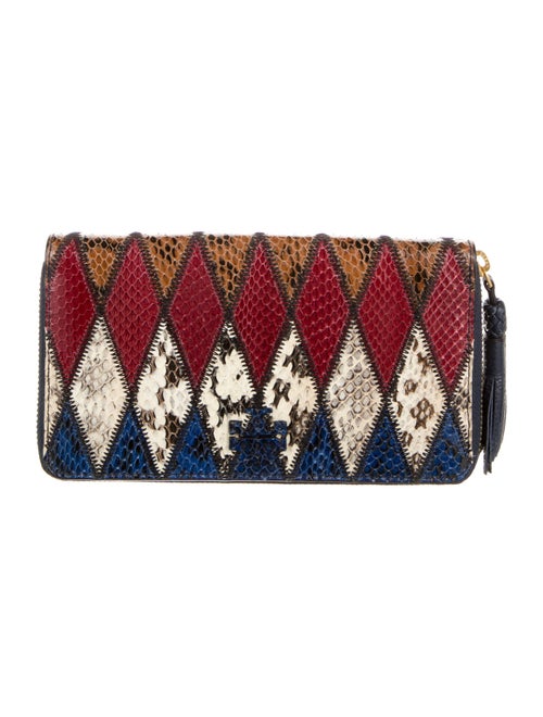 Tory Burch Snakeskin Printed Wallet