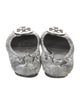 Tory Burch Embossed Leather Animal Print Ballet Flats
