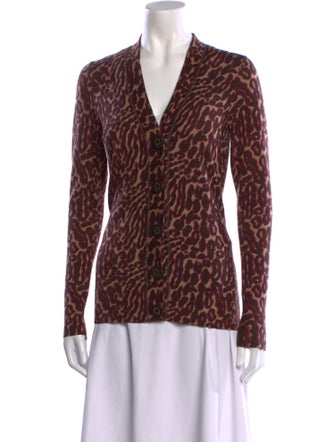 Tory Burch Merino Wool Animal Print Sweater