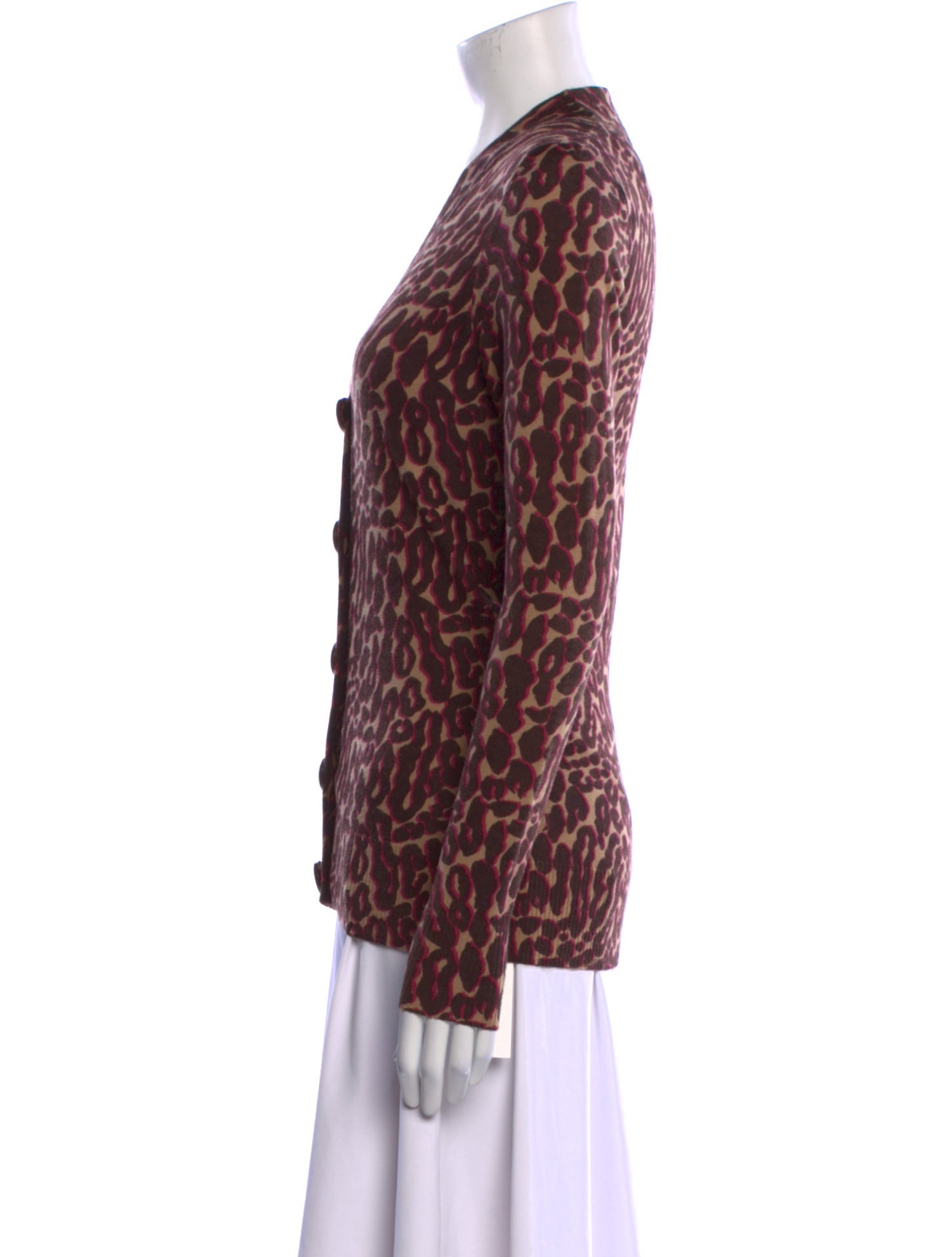 Tory Burch Merino Wool Animal Print Sweater