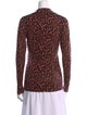 Tory Burch Merino Wool Animal Print Sweater