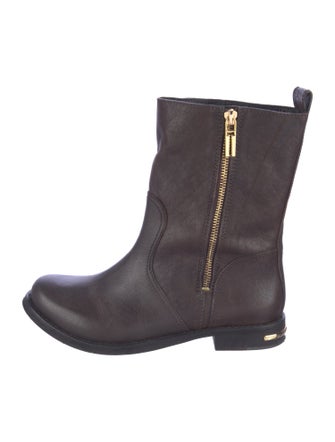 Tory Burch Leather Moto Boots