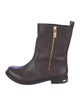 Tory Burch Leather Moto Boots