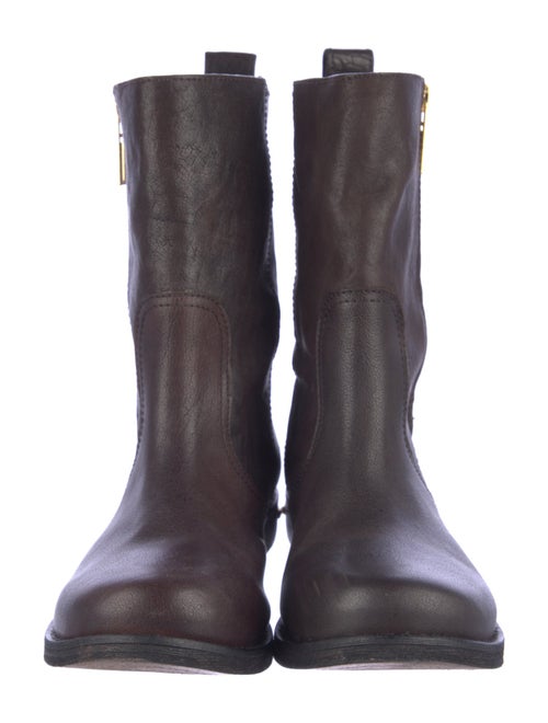 Tory Burch Leather Moto Boots