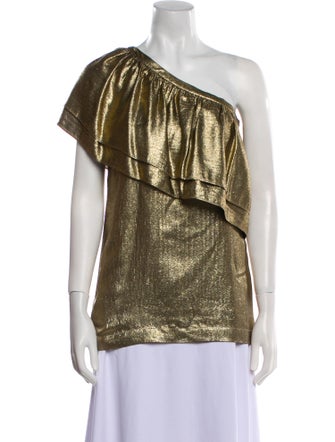 Tory Burch Silk One-Shoulder Blouse