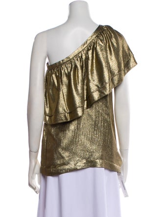 Tory Burch Silk One-Shoulder Blouse