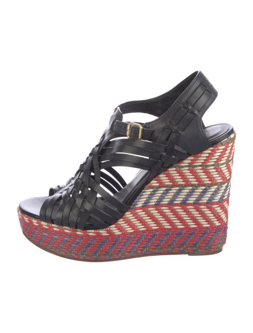 Tory Burch Leather Patterned Espadrilles