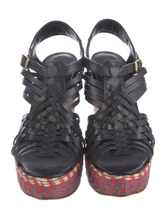 Tory Burch Leather Patterned Espadrilles