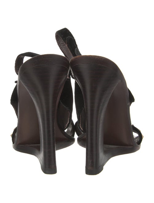 Tory Burch Leather Beaded Accents Slingback Sandals