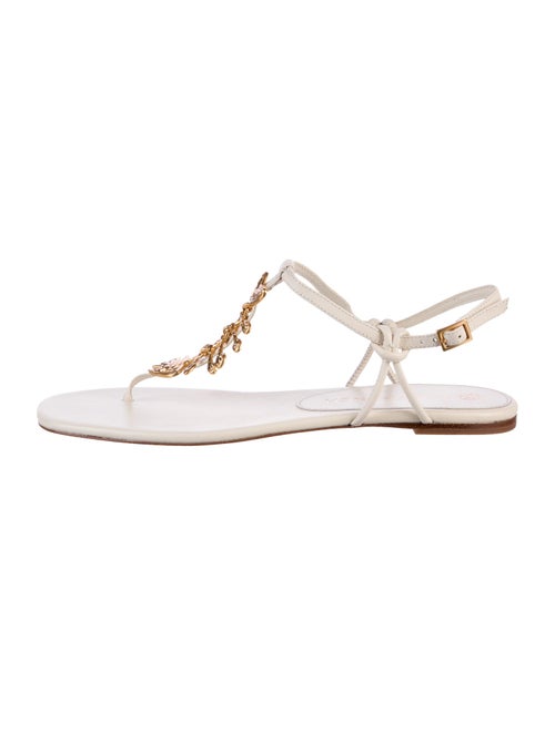 Tory Burch Leather T-Strap Sandals