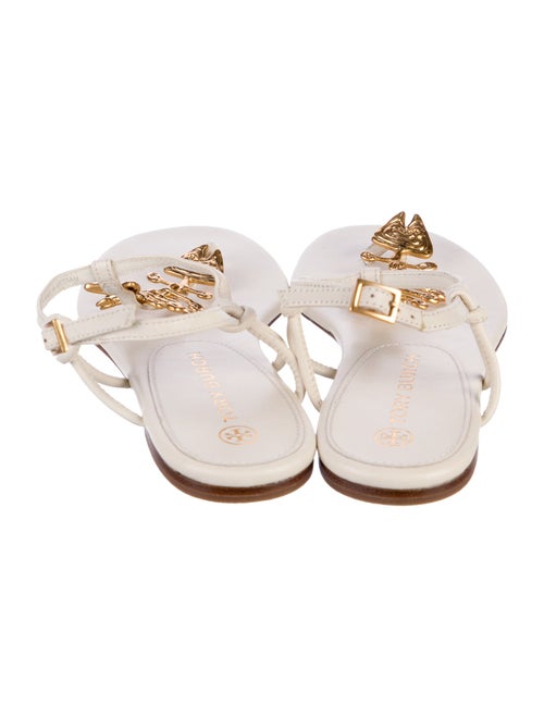 Tory Burch Leather T-Strap Sandals