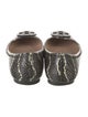 Tory Burch Embossed Leather Animal Print Ballet Flats