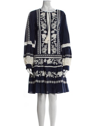 Tory Burch Printed Knee-Length Dress