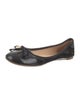Tory Burch Patent Leather Bow Accents Ballet Flats