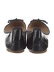Tory Burch Patent Leather Bow Accents Ballet Flats