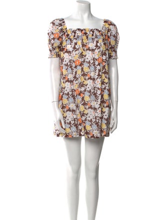 Tory Burch Floral Print Mini Dress