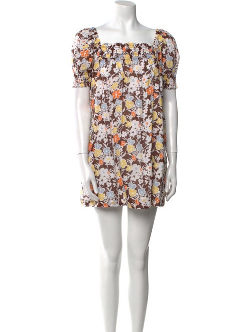 Tory Burch Floral Print Mini Dress