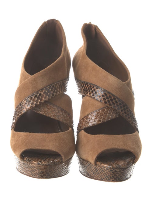 Tory Burch Suede Animal Print Pumps