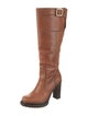 Tory Burch Leather Moto Boots