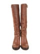 Tory Burch Leather Moto Boots