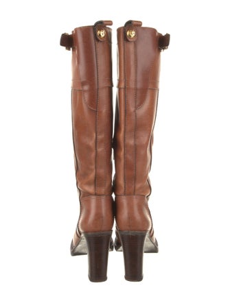 Tory Burch Leather Moto Boots