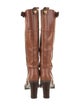 Tory Burch Leather Moto Boots