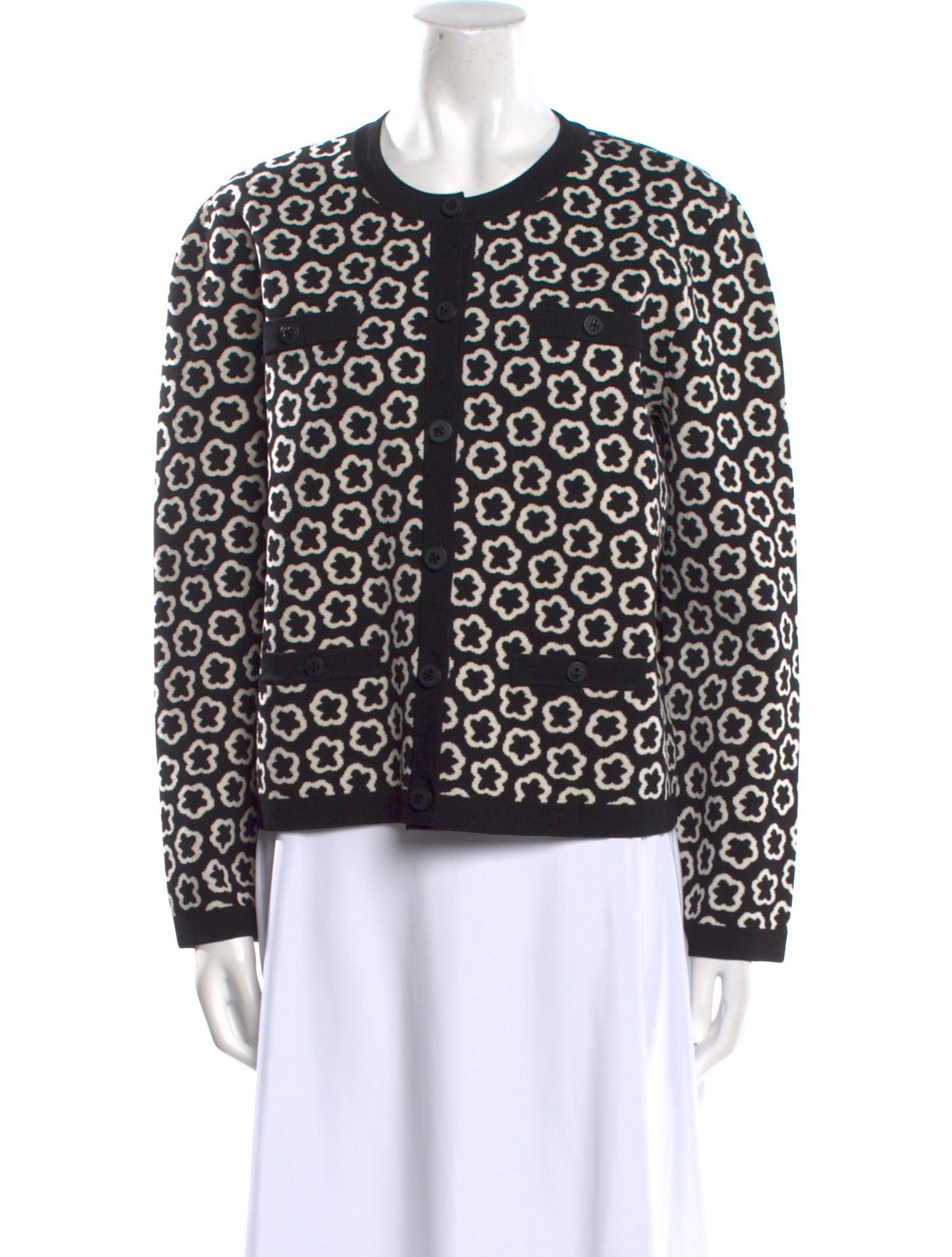 Tory Burch Printed Crew Neck Sweater w/ Tags