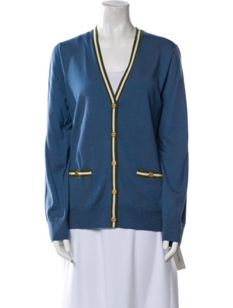 Tory Burch Merino Wool V-Neck Sweater