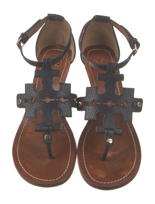 Tory Burch Leather Studded Accents Gladiator Sandals