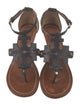 Tory Burch Leather Studded Accents Gladiator Sandals