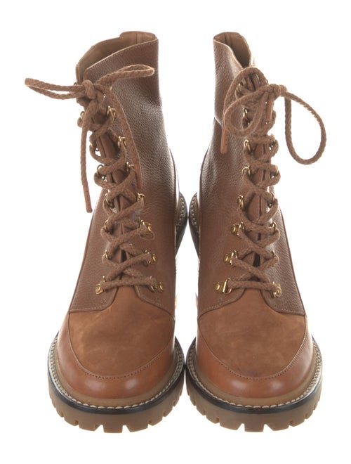 Tory Burch Leather Combat Boots