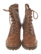Tory Burch Leather Combat Boots