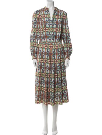 Tory Burch Printed Midi Length Dress