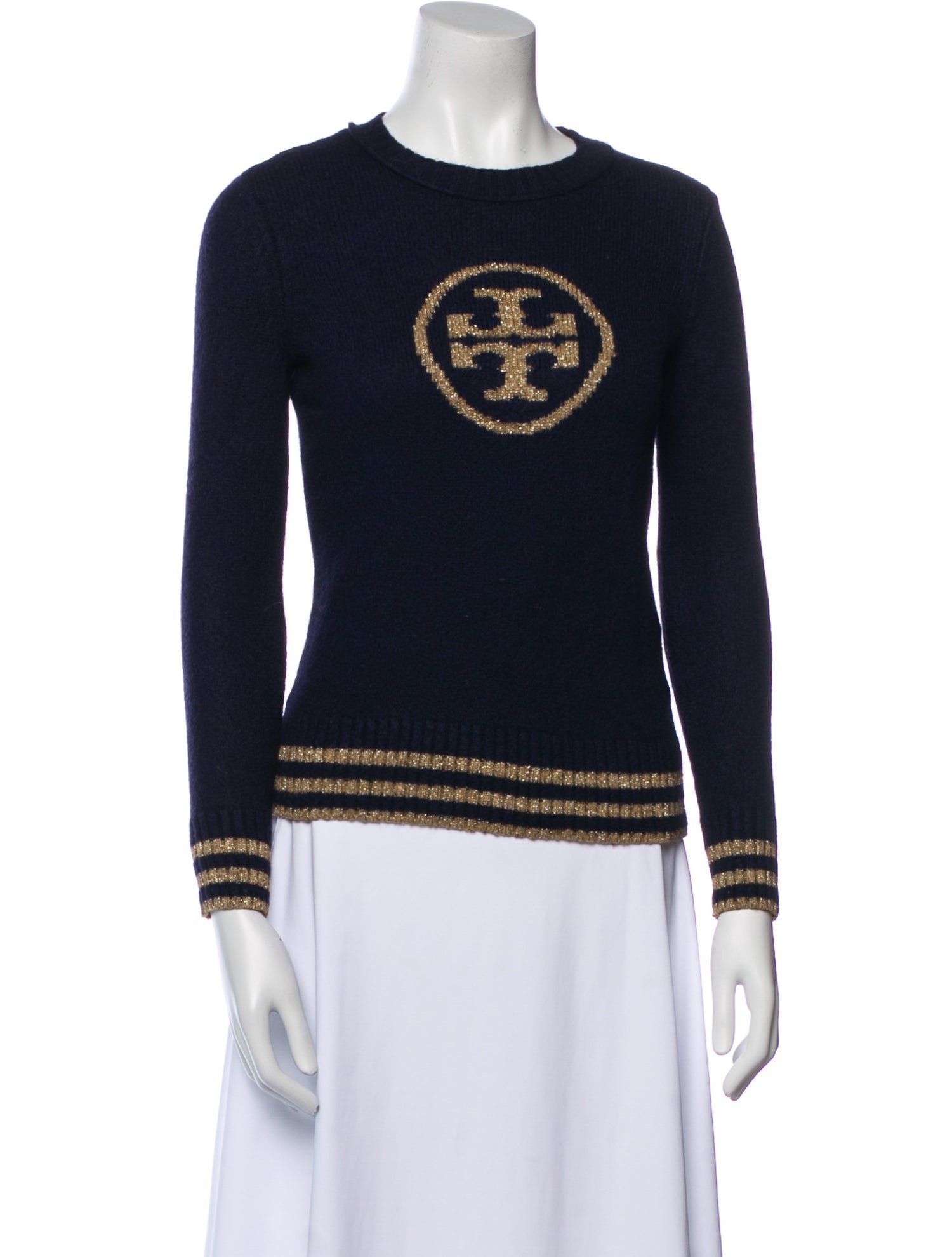 Tory Burch Wool Graphic Print Sweater