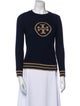 Tory Burch Wool Graphic Print Sweater