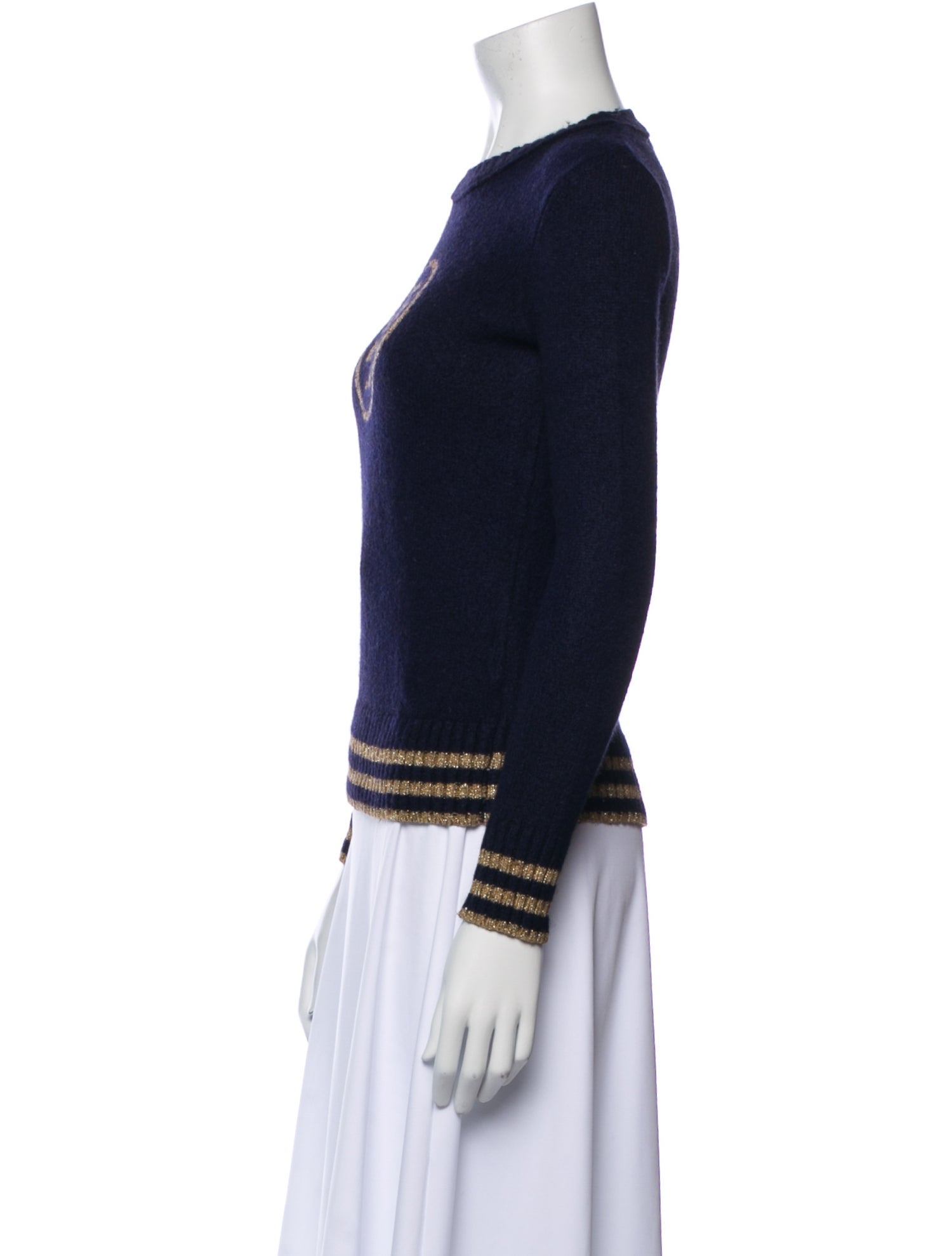 Tory Burch Wool Graphic Print Sweater