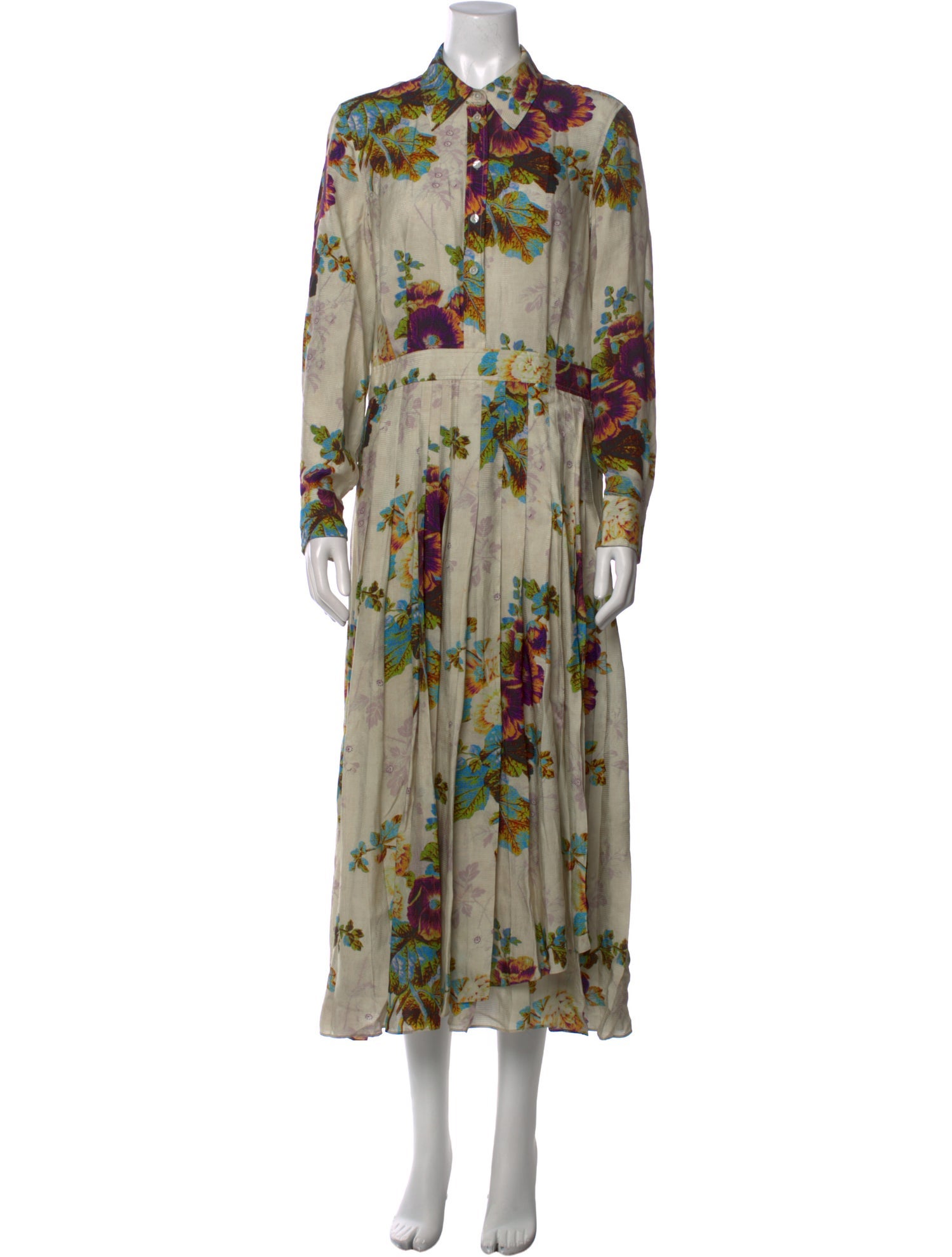 Tory Burch Floral Print Long Dress