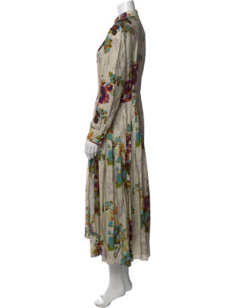 Tory Burch Floral Print Long Dress