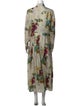 Tory Burch Floral Print Long Dress