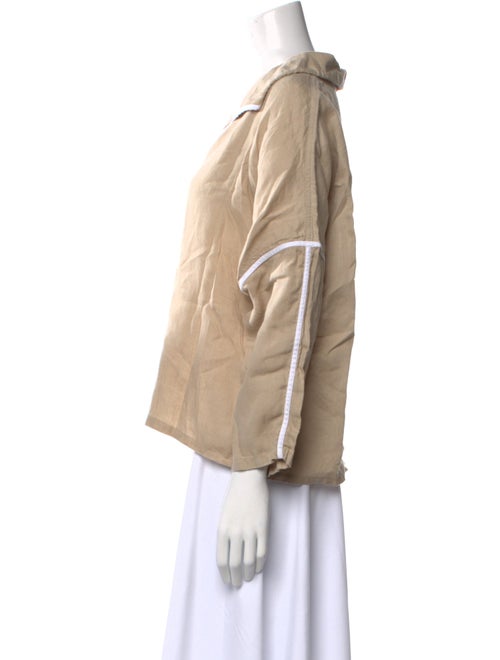 Tory Burch V-Neck Three-Quarter Sleeve Blouse