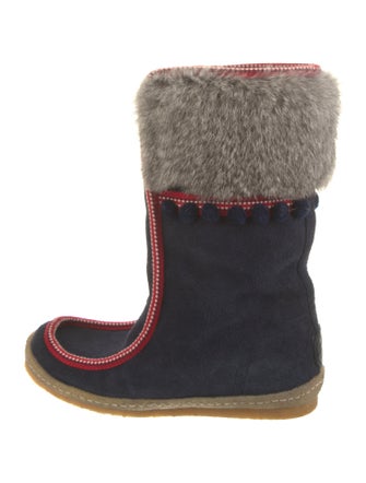 Tory Burch Suede Printed Boots