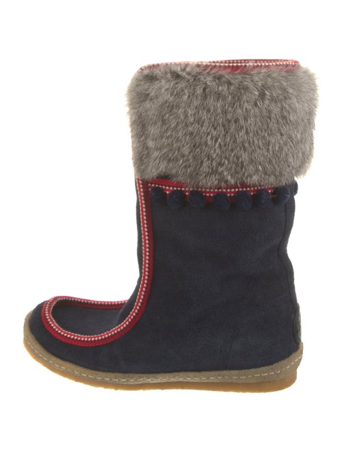 Tory Burch Suede Printed Boots