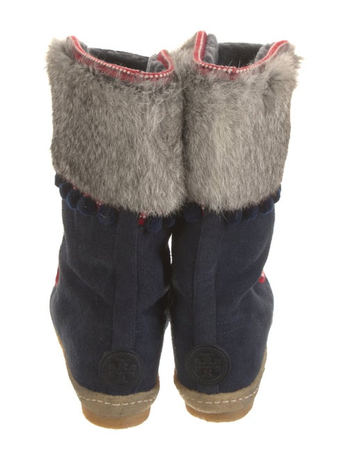 Tory Burch Suede Printed Boots