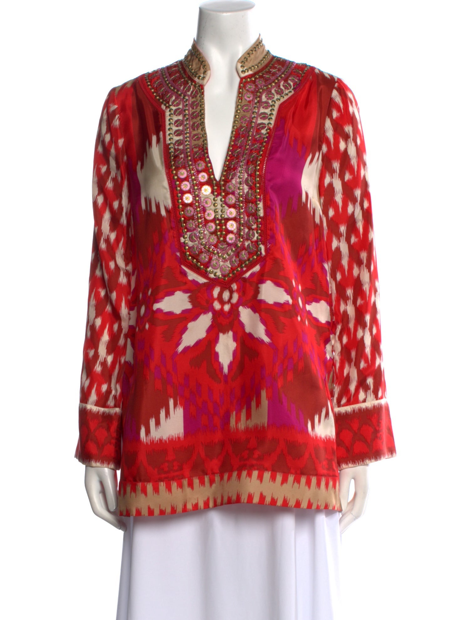 Tory Burch Silk Printed Tunic