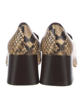 Tory Burch Snakeskin Animal Print Pumps