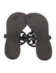 Tory Burch Patent Leather Leather Trim Embellishment Slides