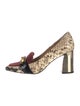 Tory Burch Snakeskin Animal Print Pumps