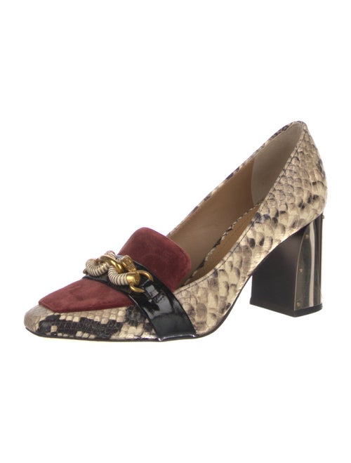 Tory Burch Snakeskin Animal Print Pumps